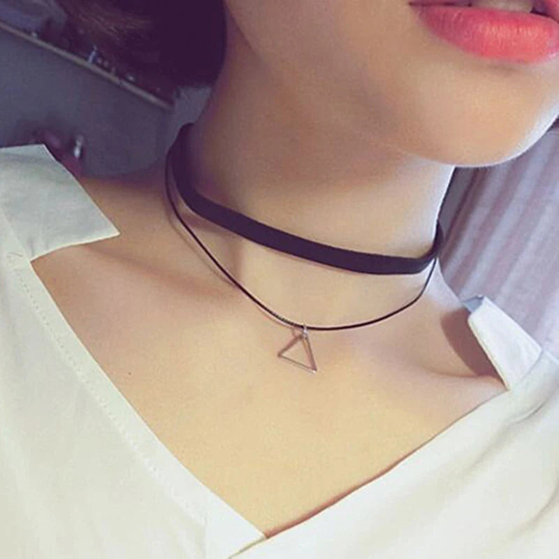 Style 1 - Velvet Lace Choker Necklace - Gothic Boudoir Jewelry - Women's Black Velvet Necklace