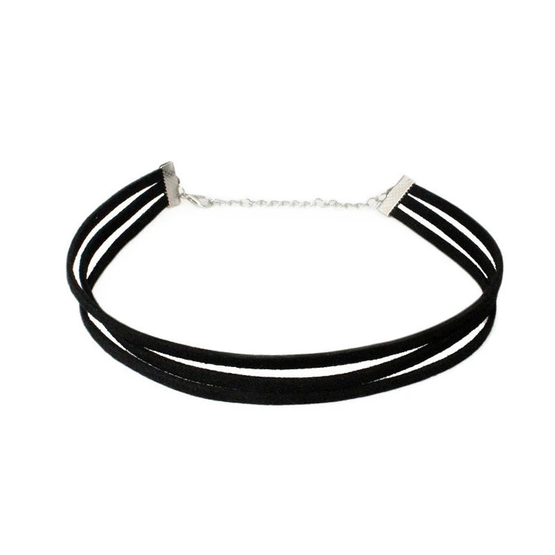 Style 18 - Velvet Lace Choker Necklace - Gothic Boudoir Jewelry - Women's Black Velvet Necklace