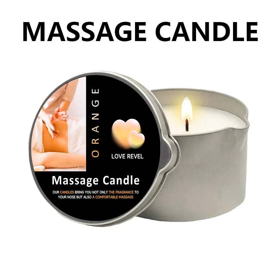 Orange Massage Candle - Essential Oil - SpicyAccessoires
