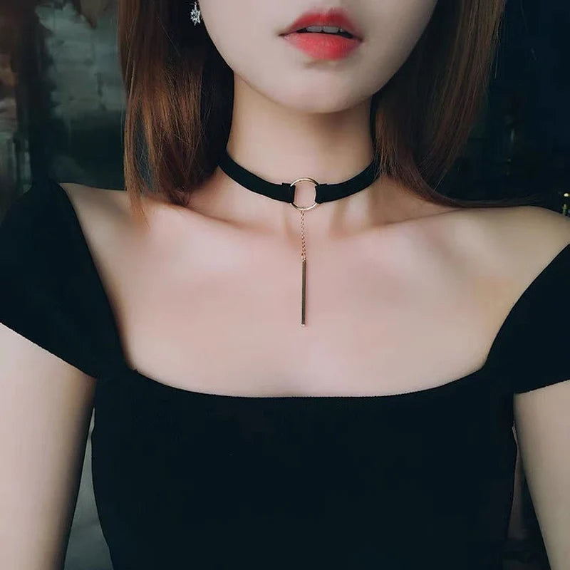 Style 3 - Velvet Lace Choker Necklace - Gothic Boudoir Jewelry - Women's Black Velvet Necklace