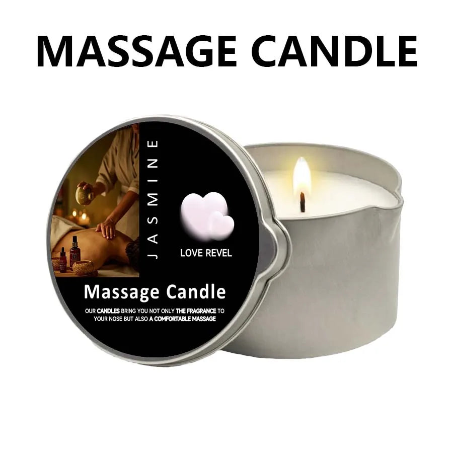 Jasmine Massage Candle - Essential Oil - SpicyAccessoires