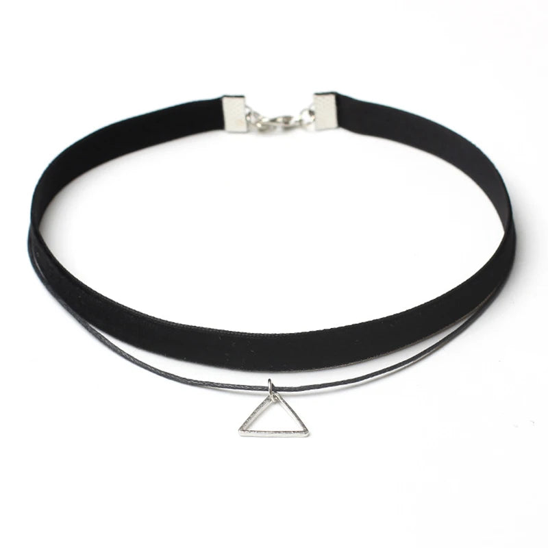 Style 14 - Velvet Lace Choker Necklace - Gothic Boudoir Jewelry - Women's Black Velvet Necklace
