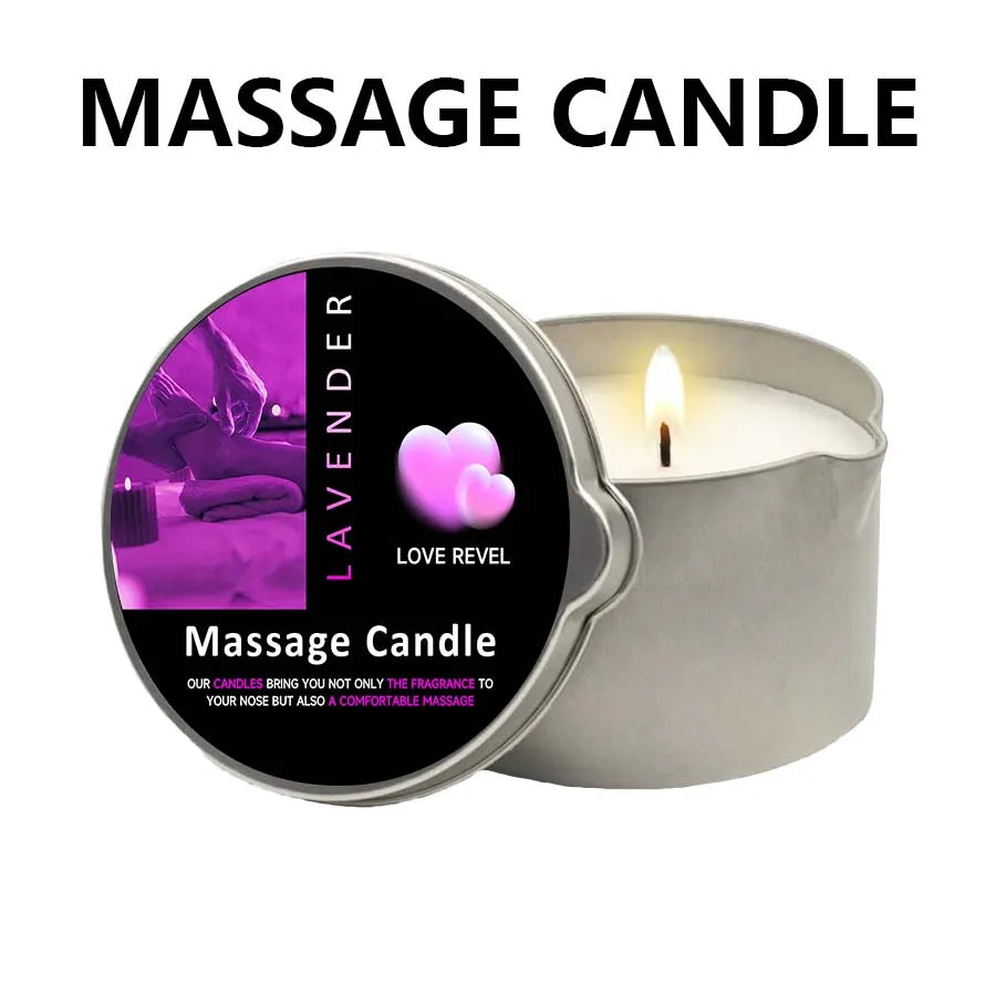 Lavender Massage Candle - Essential Oil - SpicyAccessoires