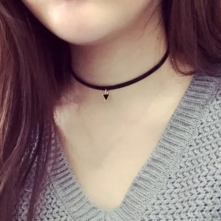 Style 4 - Velvet Lace Choker Necklace - Gothic Boudoir Jewelry - Women's Black Velvet Necklace